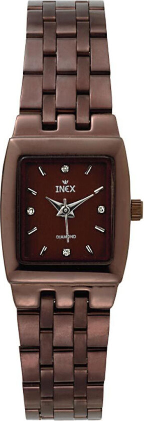 Inex Ladies Brown A69322BR1I - Kvarts - Brun - Dameklokker - Rustfritt stål - ledd m/pin - Safir
