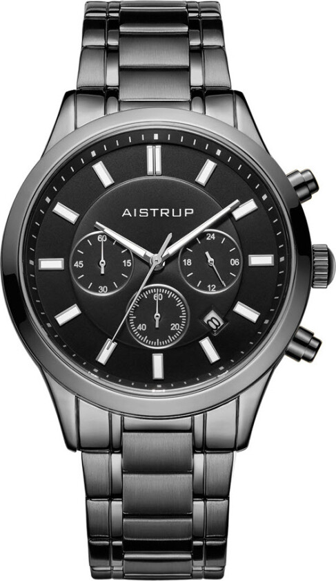Classic Sapphire Chronograph AIW8003 - Kvarts - Sort - Herreklokker - Rustfritt stål - ledd m/pin - Safir