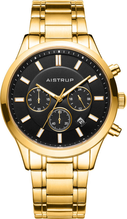 Classic Sapphire Chronograph AIW8004 - Kvarts - Gull - Herreklokker - Rustfritt stål - ledd m/pin - Safir