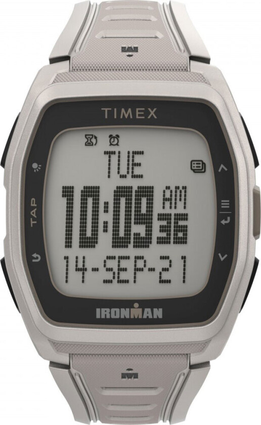 Ironman T300 TW5M47700 - Digital - Hvit - Herreklokker - Resinledd - Mineral