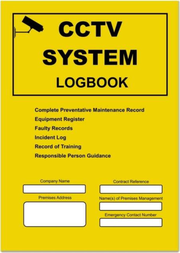 CCTV Logbook av Docs-Store