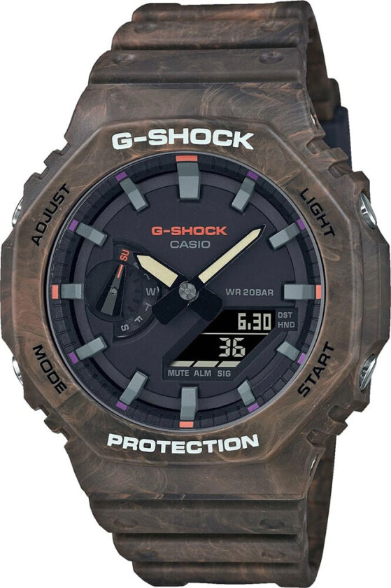 G-Shock Limited GA-2100FR-5AER - Anadigi - Brun - Herreklokker - Fiberrem - Mineral