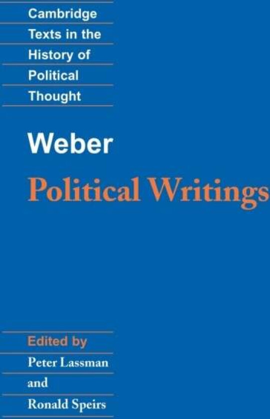 Weber: Political Writings av Max Weber