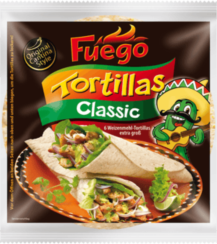 Fuego 6 x Tortilla Wraps Classic 370g