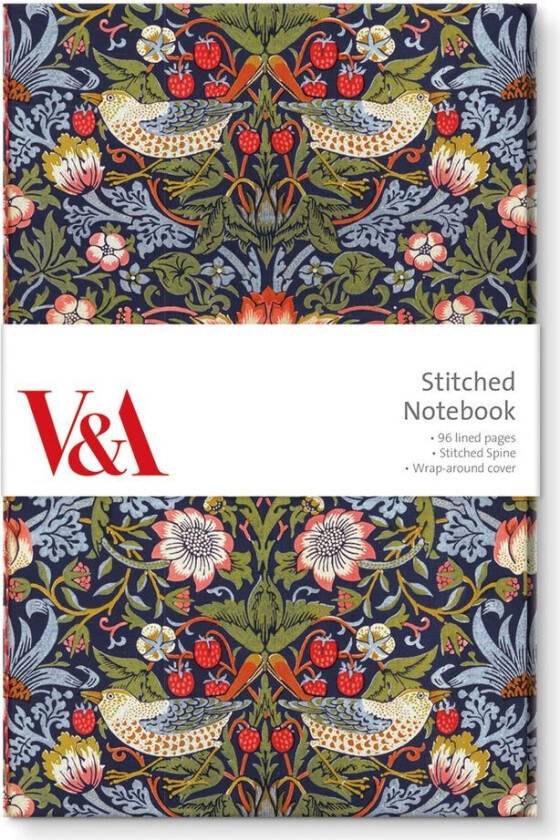 Notatbok A6 Sydd V&a Strawberry Theif