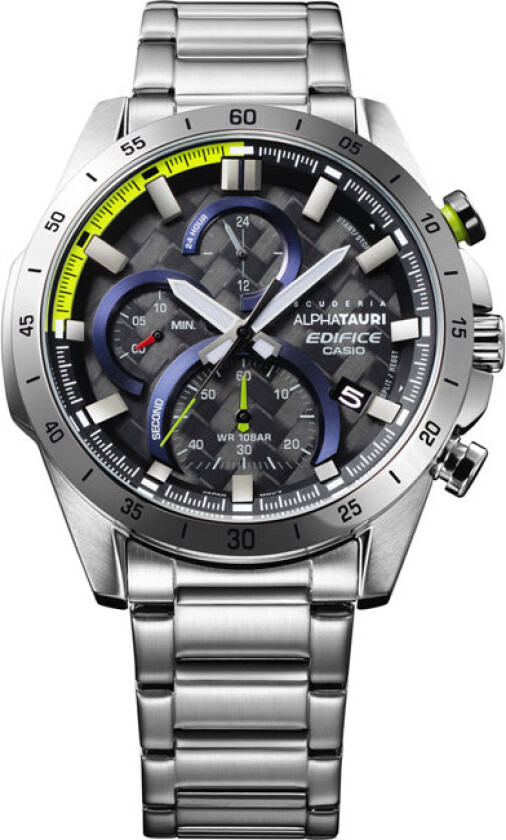 Edifice Alpha Tauri Limited EFR-571AT-1AER - Kvarts - Sølv - Herreklokker - Rustfritt stål - Mineral