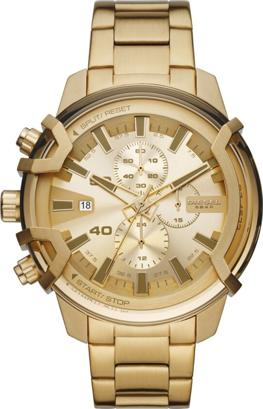 Griffed Chronograph DZ4573 - Kvarts - Gull - Herreklokker - Rustfritt stål - ledd m/pin - Mineral