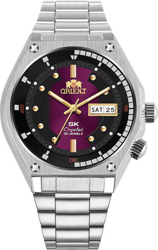 SK Automatic RA-AA0B02R - Automatisk - Sølv - Herreklokker - Rustfritt stål - ledd m/pin - Safir
