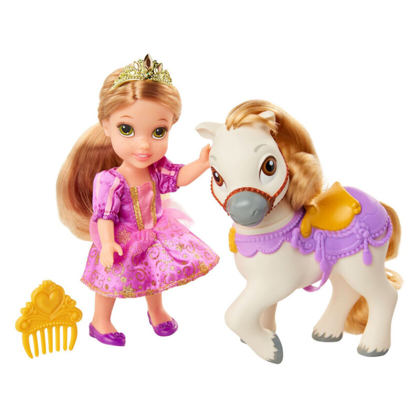 Princess Dukke Med Hest - Rapunzel