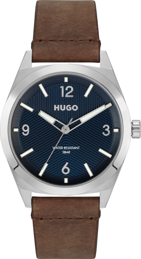Mens 1530249 - Kvarts - Sølv - Herreklokker - Skinn - Mineral