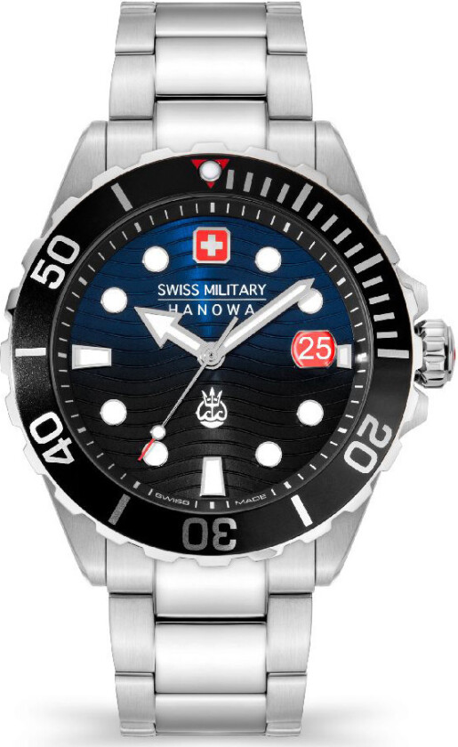 Offshore Diver II SMWGH2200302 - Kvarts - Sølv - Herreklokker - Rustfritt stål - ledd m/pin - Safir
