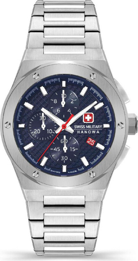 Sidewinder Chrono SMWGI2101702 - Kvarts - Sølv - Herreklokker - Rustfritt stål - ledd m/pin - Safir