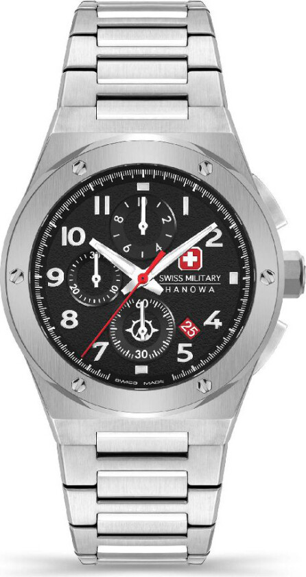 Sonoran Chrono SMWGI2102001 - Kvarts - Sølv - Herreklokker - Rustfritt stål - ledd m/pin - Safir