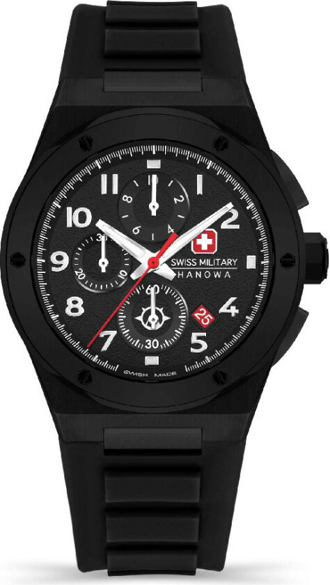 Sonoran Chrono SMWGO2102030 - Kvarts - Sort - Herreklokker - Silikon - Safir
