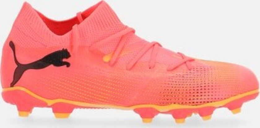 FUTURE 7 Match FG/AG / Q2 24, fotballsko gress og kunstgress, junior Sunset Glow-PUMA Bla