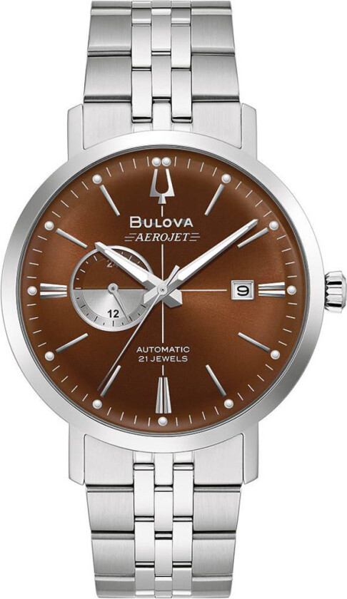 Classic Aerojet GMT 96B375 - Kvarts - Sølv - Herreklokker - Rustfritt stål - ledd m/pin - Mineral