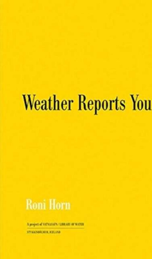 Roni Horn: Weather Reports You (2022) av Roni Horn