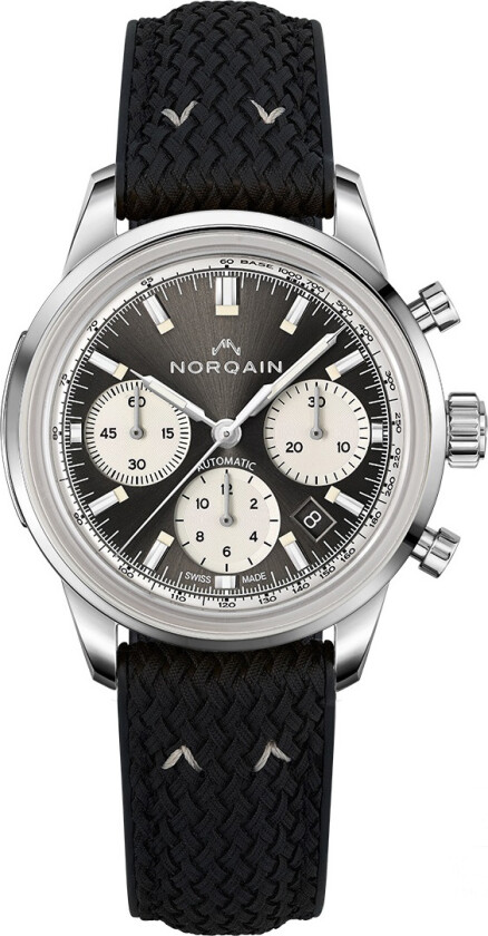 Freedom 60 Chrono 40mm N2201S22C/T221/20BPR.18S - Automatisk - Sølv - Herreklokker - Silikon - Safir