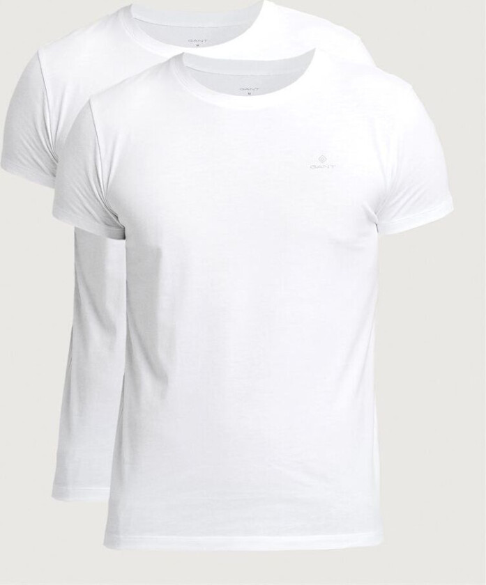 Gant C-Neck T-Shirt 2 Pk Hvit S