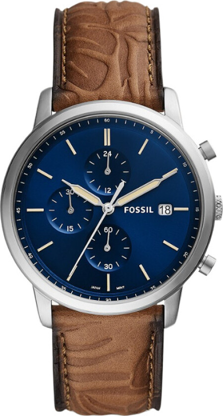 Minimalist Chronograph FS5928 - Kvarts - Sølv - Herreklokker - Skinn - Mineral