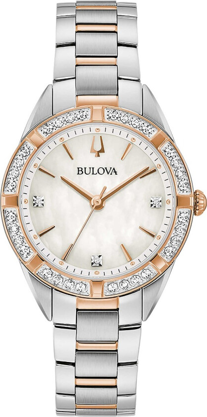 Classic Sutton Ladies 98R281 - Kvarts - Sølv - Dameklokker - Rustfritt stål - ledd m/pin - Safir