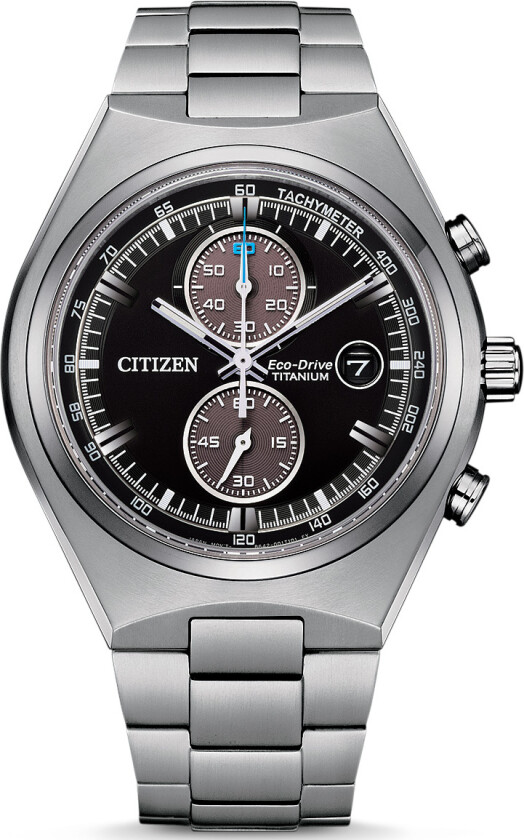 Super Titanium CA7090-87E - Kvarts - Sølv - Herreklokker - Titanium - Safir