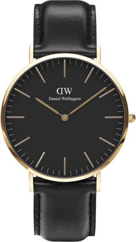 Classic Sheffield 40mm DW00100544 - Kvarts - Gull - Herreklokker - Skinn - Mineral