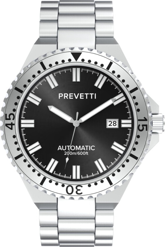 ProDiver 200m Automatic PR1902 - Automatisk - Sølv - Herreklokker - Rustfritt stål - ledd m/pin - Safir