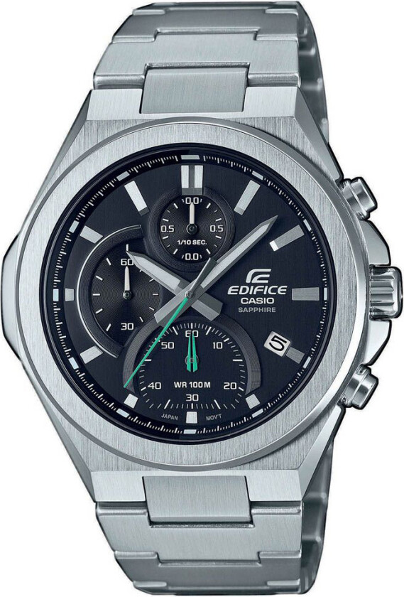 Edifice EFB-700D-1AVUEF - Kvarts - Sølv - Herreklokker - Rustfritt stål - ledd m/pin - Safir