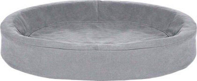 Bia Bed Overtrekk Rund/Oval Bomull Grå (100x80x15 cm)