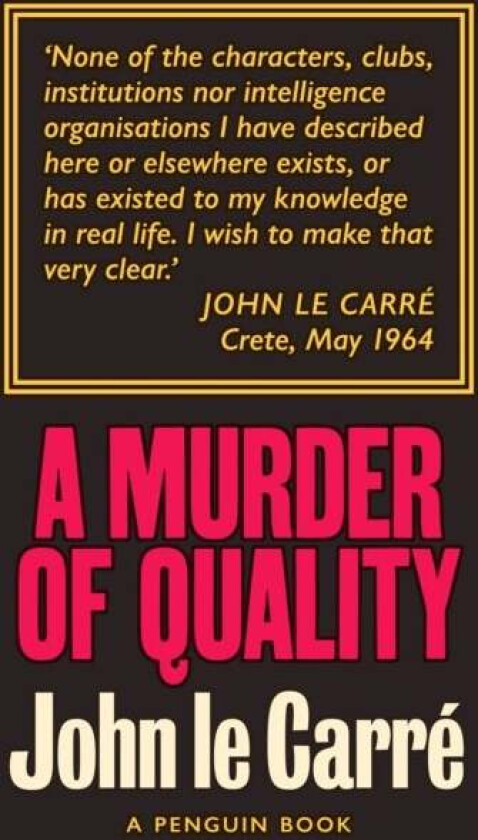 A Murder of Quality av John Le Carré