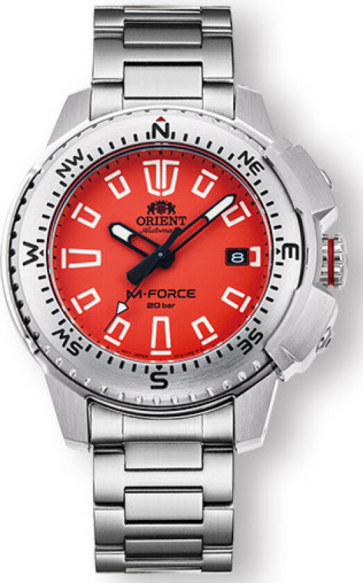 M-Force 200m Automatic Sapphire Diver RA-AC0N02Y - Automatisk - Sølv - Herreklokker - Rustfritt stål - ledd m/pin - Safir