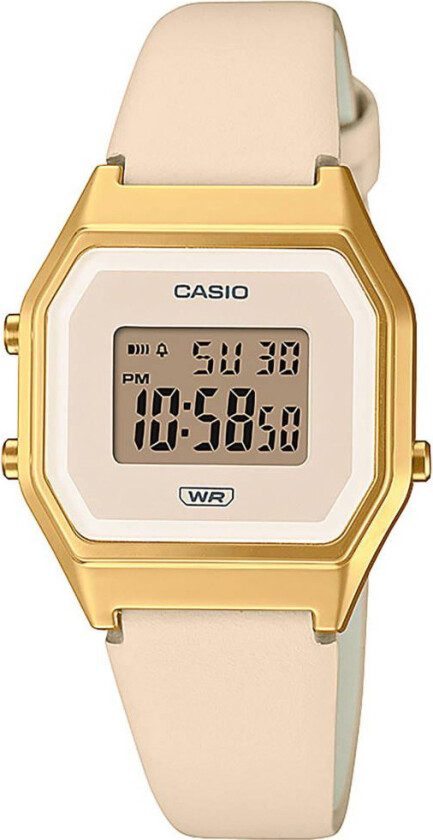 Classic LA680WEGL-4EF - Digital - Gull - Dameklokker - Skinn - Akryl