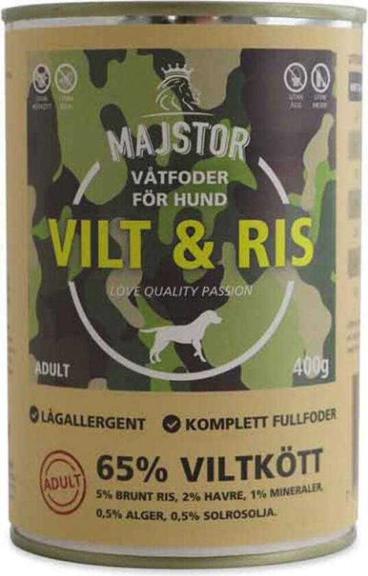 Majstor Vilt & Ris Våtfoder