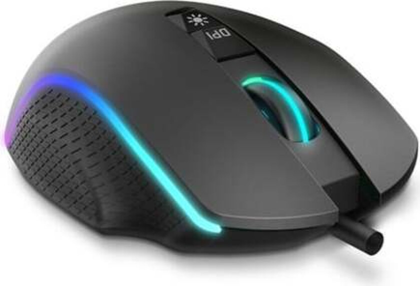 LED gaming-mus Krom Keos 6400 dpi RGB Sort