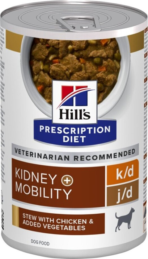 Hill’s Prescription Diet Canine k/d j/d Kidney + Mobility Stew Chicken & Vegetables 354 g