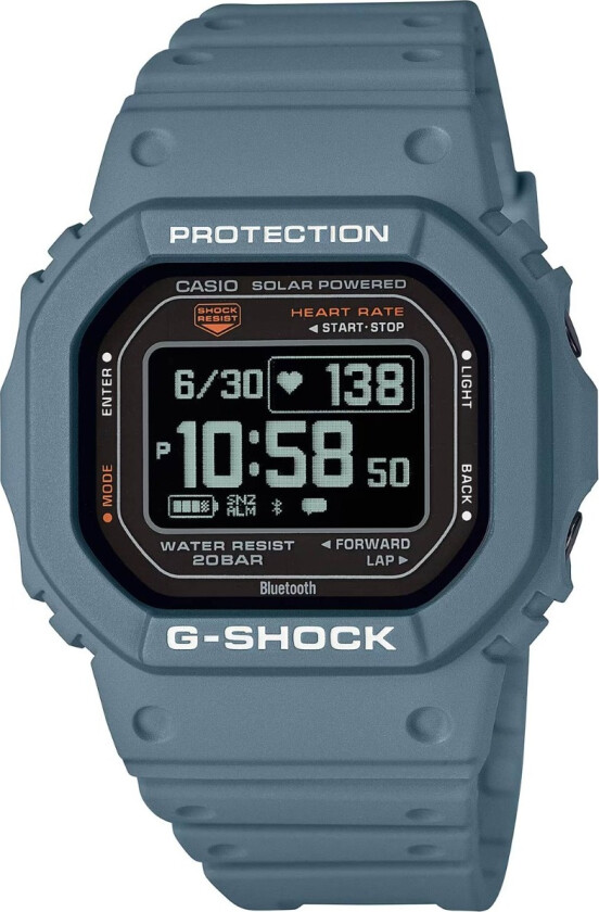 G-Shock G-Squad Limited DW-H5600-2ER - Digital - Blå - Herreklokker - Resin - Mineral