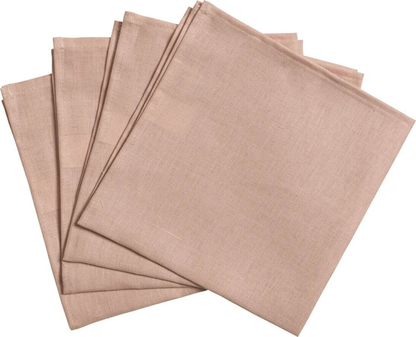 Clean servietter 45 x 45 cm 4-stk. dusty rose