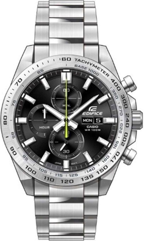Edifice EFR-574D-1AVUEF - Kvarts - Sølv - Herreklokker - Rustfritt stål - ledd m/pin - Mineral