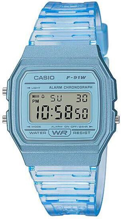 Classic F-91WS-2EF - Digital - Blå - Unisex - Resin - Akryl