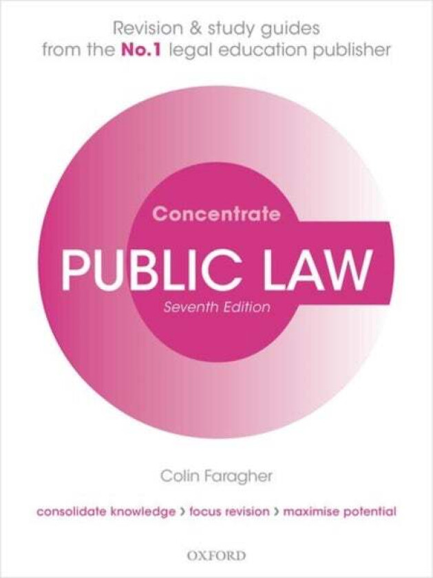 Public Law Concentrate av Colin (Formerly Senior Lecturer in Law Faragher