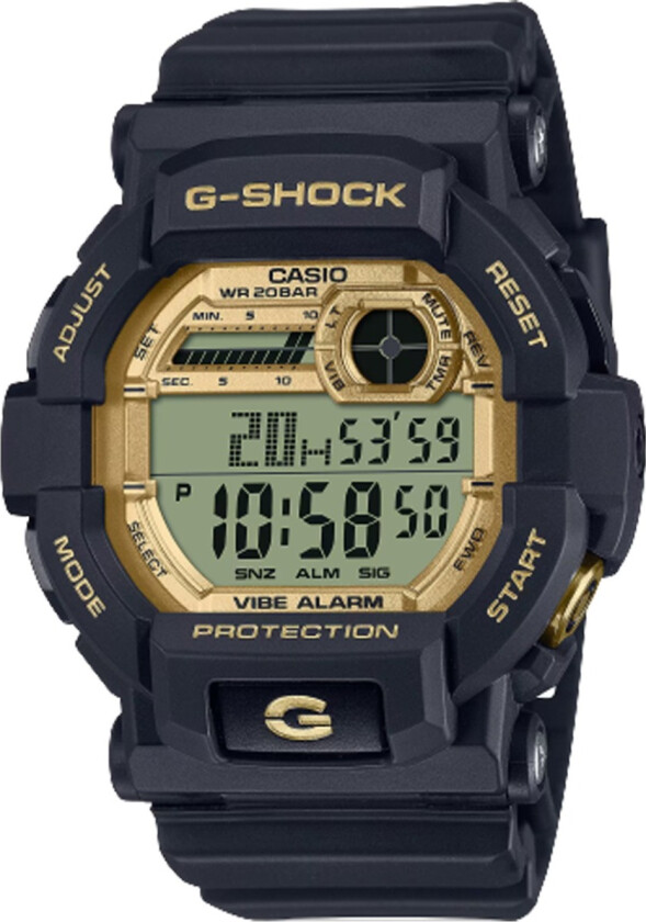 G-Shock GD-350GB-1ER - Anadigi - Sort - Herreklokker - Resinledd - Mineral