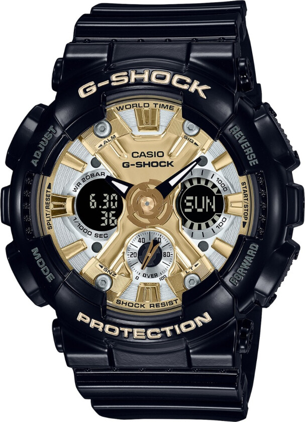 G-Shock GMA-S120GB-1AER - Anadigi - Sort - Unisex - Resin - Mineral