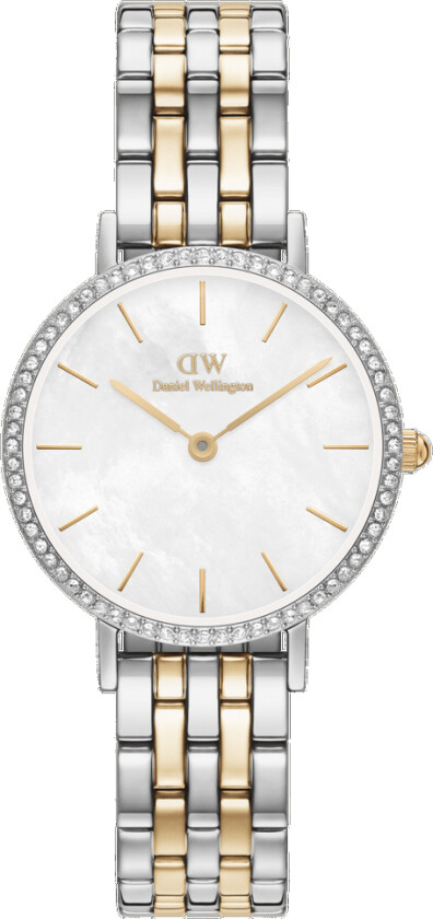 Petite Bezel DW00100665 - Kvarts - Sølv - Dameklokker - Rustfritt stål - ledd m/pin - Mineral