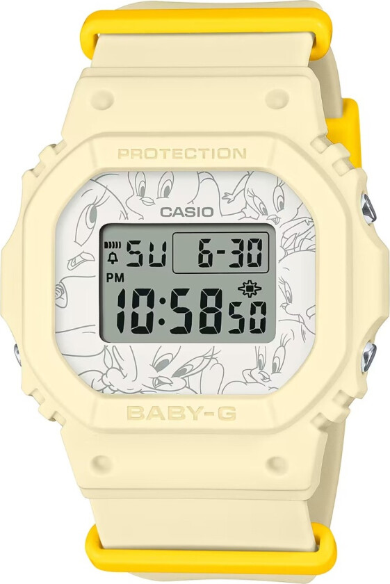 Vintage BGD-565TW-5ER - Digital - Krem - Dameklokker - Resin - Mineral