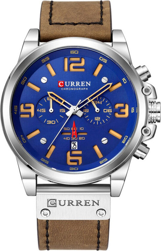 Chronograph 831403 - Kvarts - Sølv - Herreklokker - Skinn - Mineral