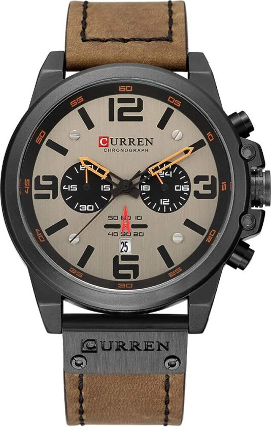 Chronograph 831423 - Kvarts - Sort - Herreklokker - Skinn - Mineral