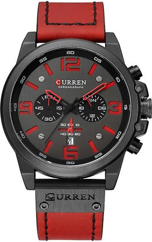 Chronograph 831428 - Kvarts - Sort - Herreklokker - Skinn - Mineral