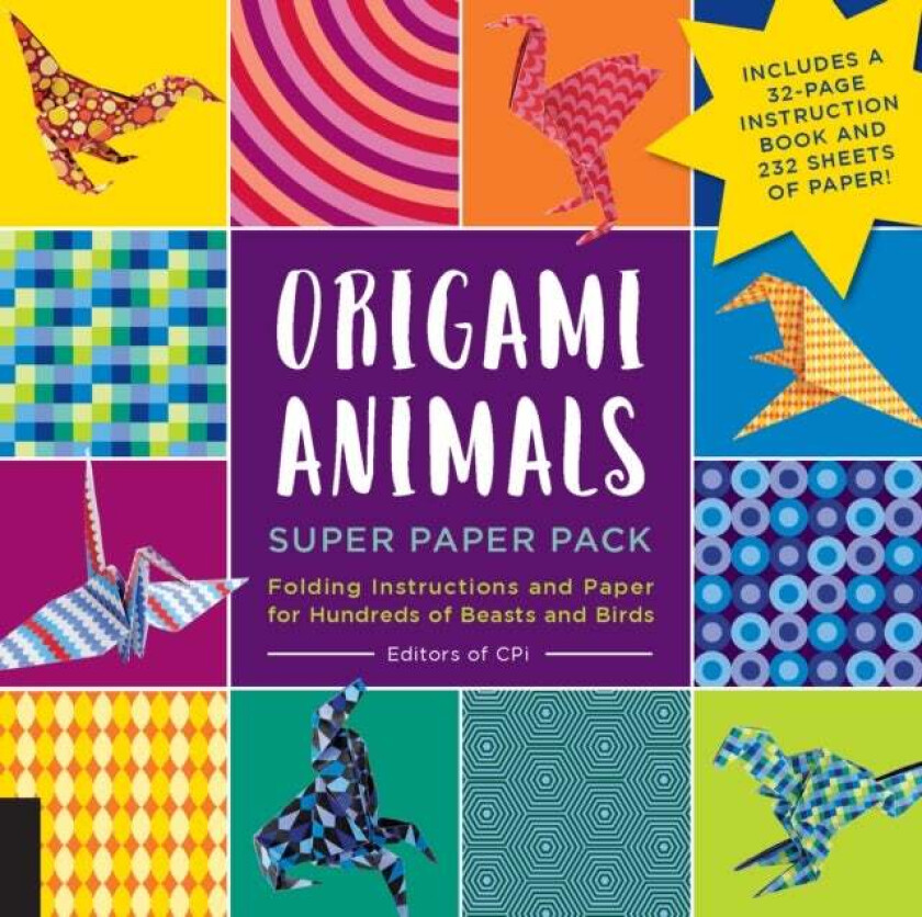 Origami Animals Super Paper Pack Av Editors Of Cpi