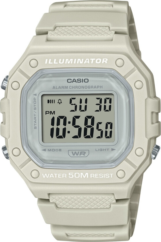 Collection W-218HC-8AVEF - Digital - Krem - Unisex - Resin - Akryl